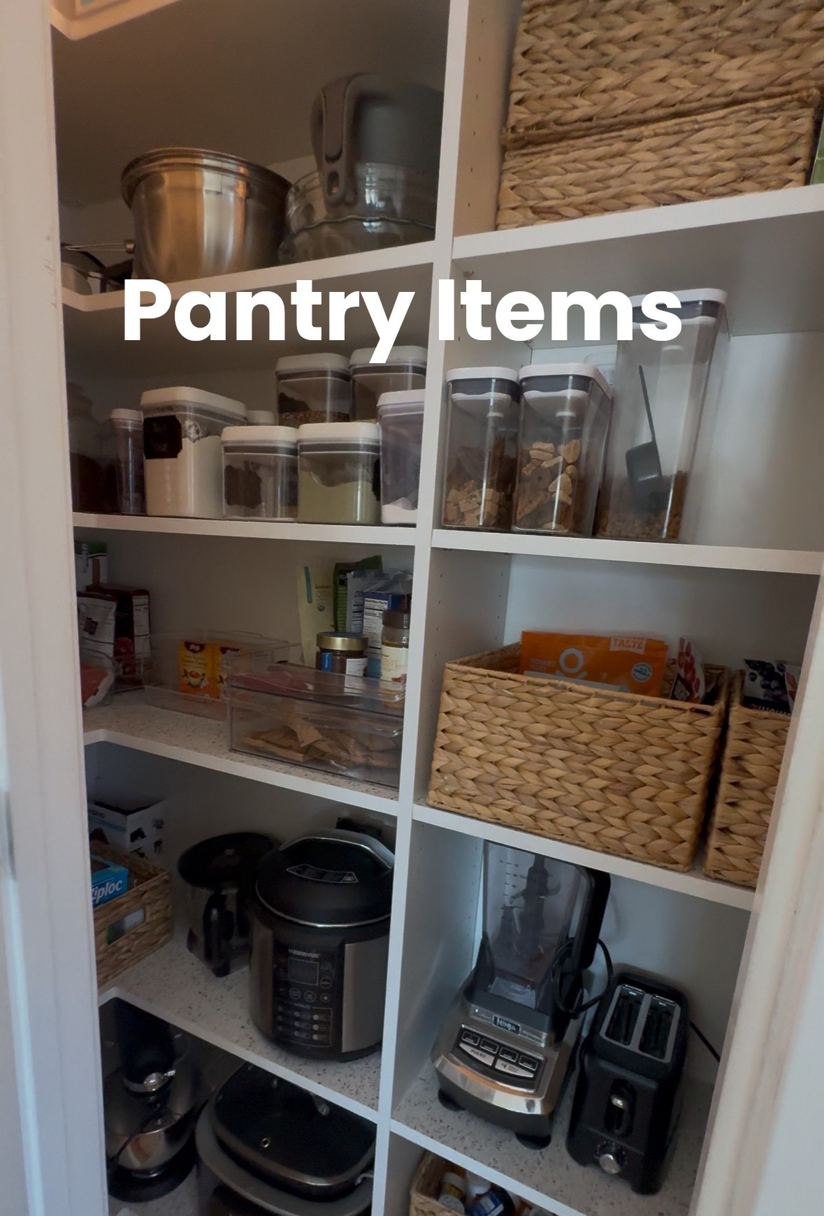 Baskets, containers, and appliances - some of my essentials for my pantry

#LTKHome #LTKFamily