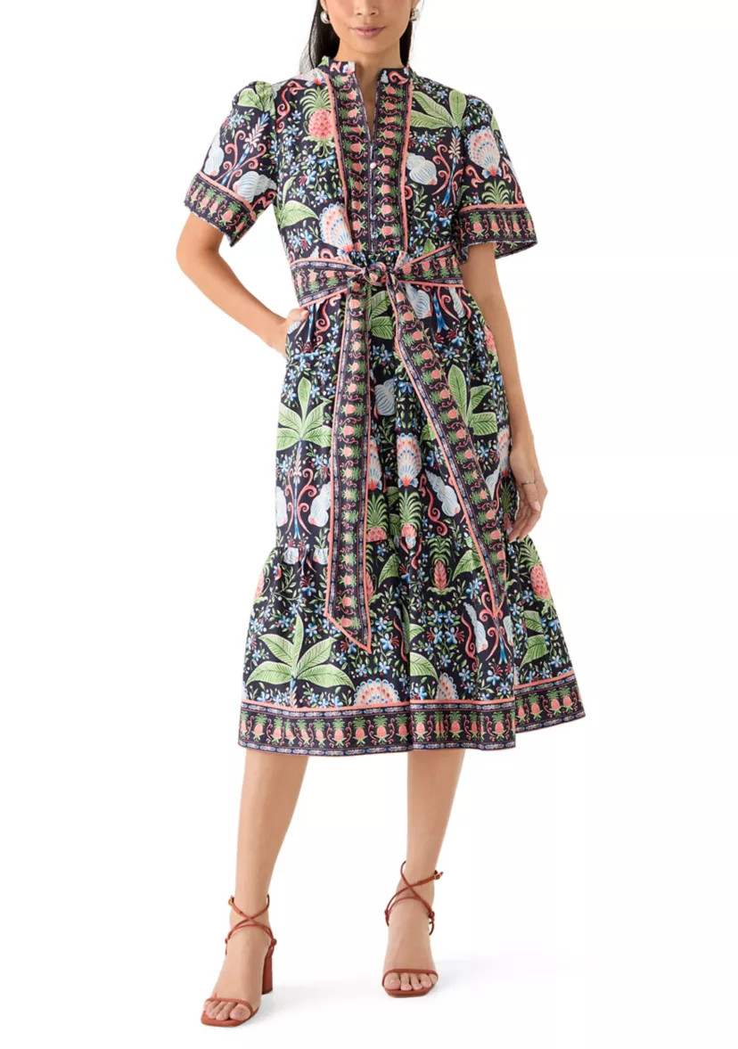 Petite Printed Shirt Dress | Belk