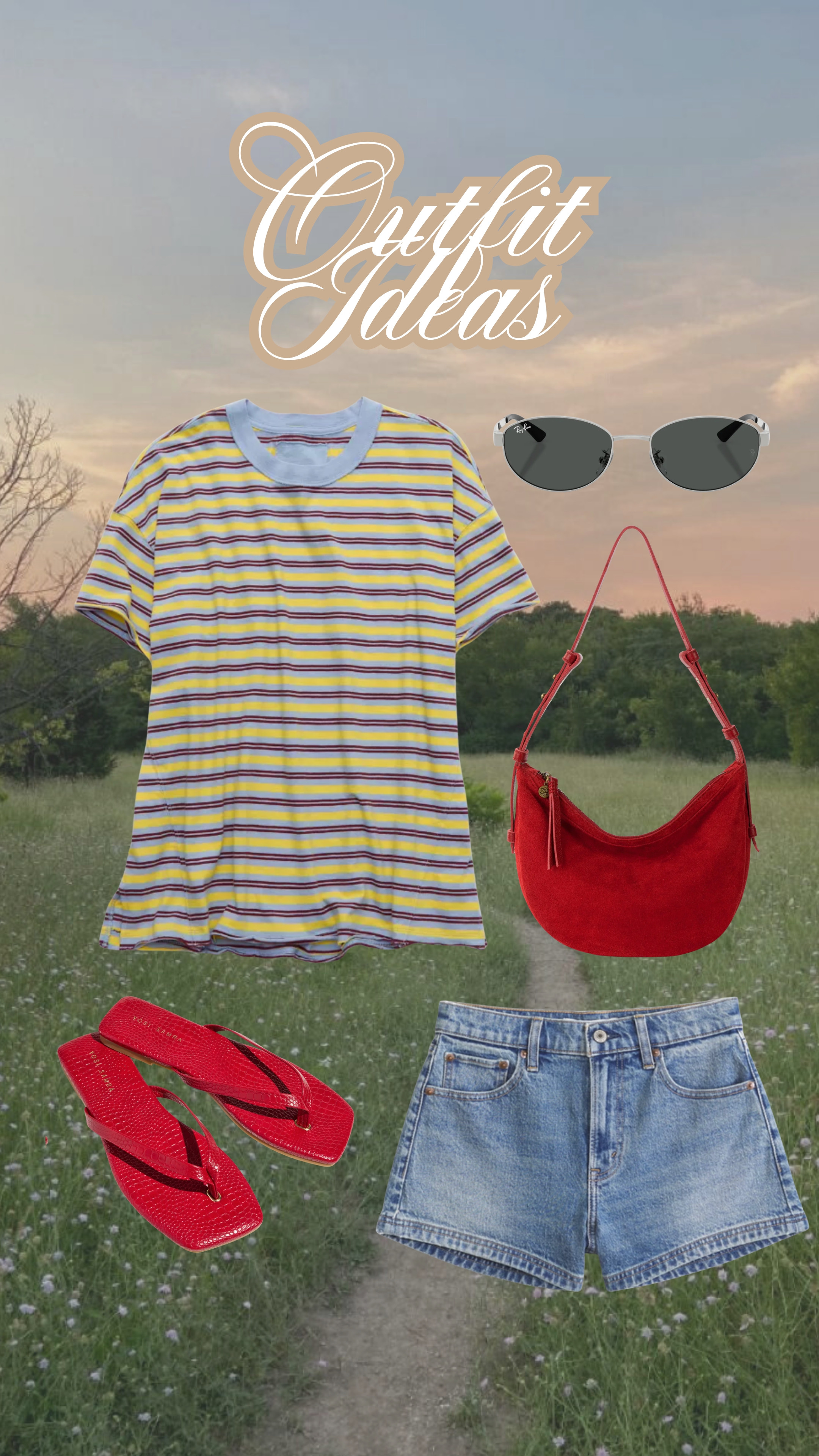 Loving the pop of red I'm seeing this spring! So cute in flip flops with a casual outfit.

spring outfits, spring trends, red flip flops, spring break outfits, denim shorts 

 #LTKootd #LTKmomlife #LTKSeasonal