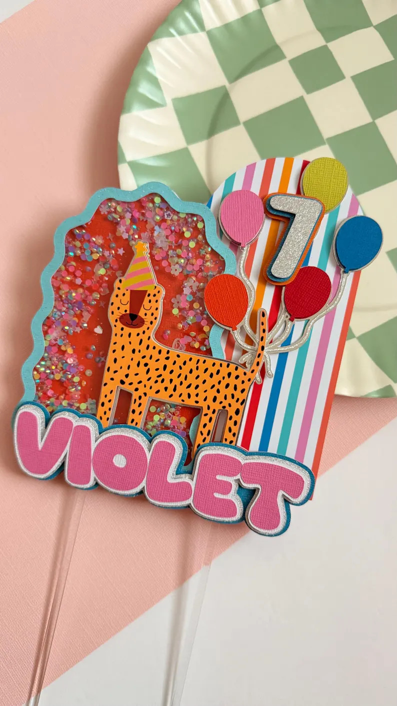 Party Animal Cake Topper - Etsy | Etsy (US)