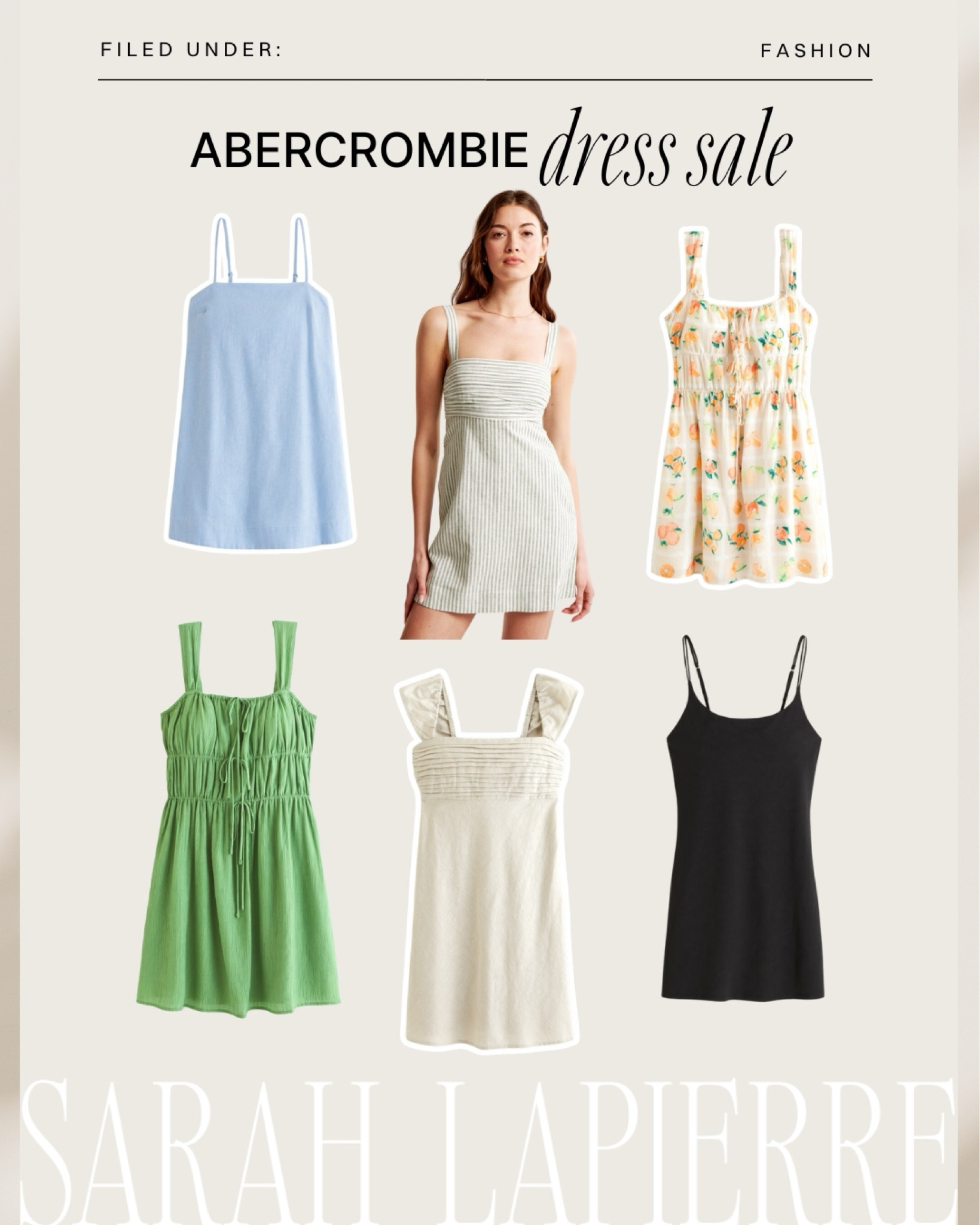 Abercrombie dress sale is in full swing! I’m obsessed with their colors and patterns this season! 🫶🏼 tie front black dress linked is the same dress as the green and peach pattern one

#LTKSaleAlert #LTKStyleTip