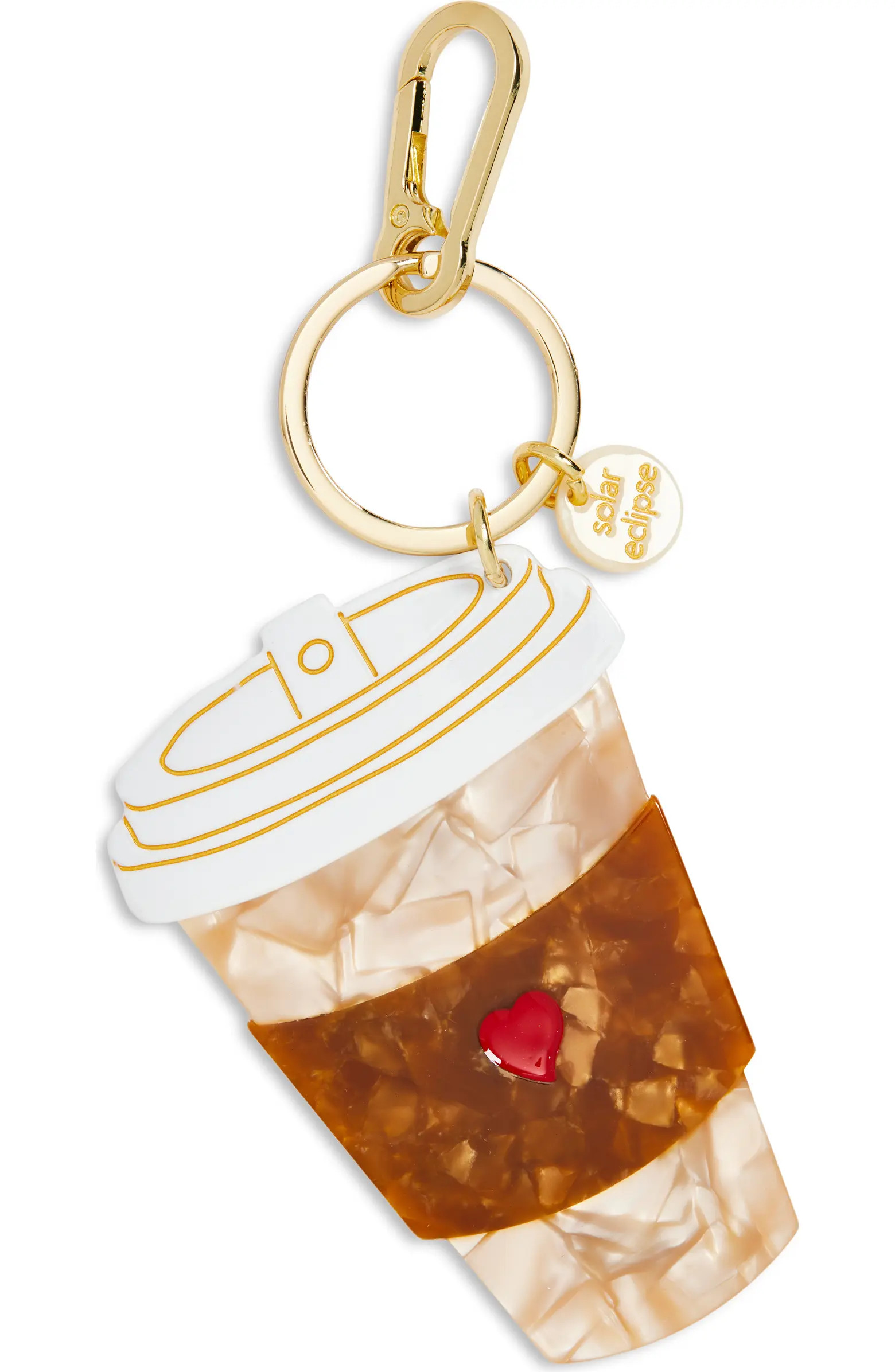 Solar Eclipse Hand Painted Coffee Cup Key Chain Bag Charm | Nordstrom | Nordstrom