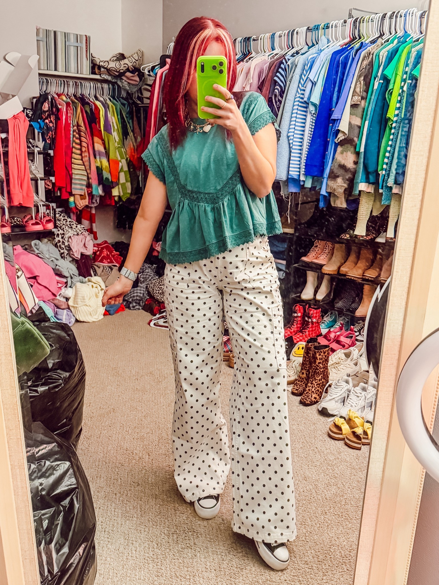 Today’s ootd 
Top - medium - American eagle
Pants - medium - Walmart 
Shoes - Amazon 
Necklace/earrings - target 

#LTKPetite #LTKSeasonal #LTKootd