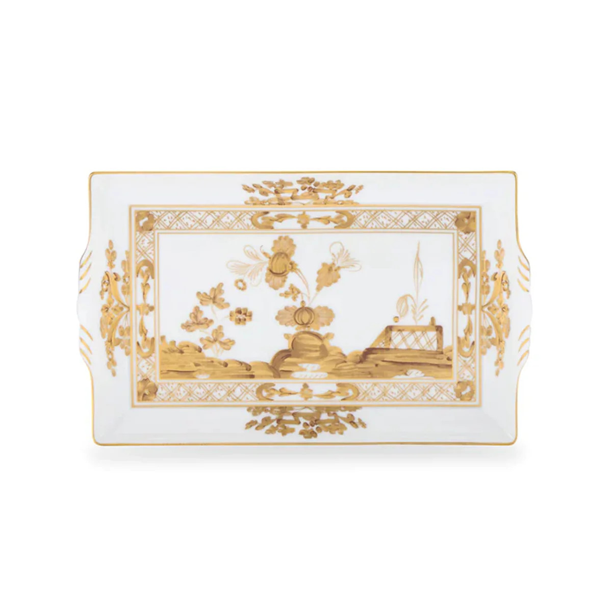 Rectangular Tray with Handles in Aurum | Over The Moon
