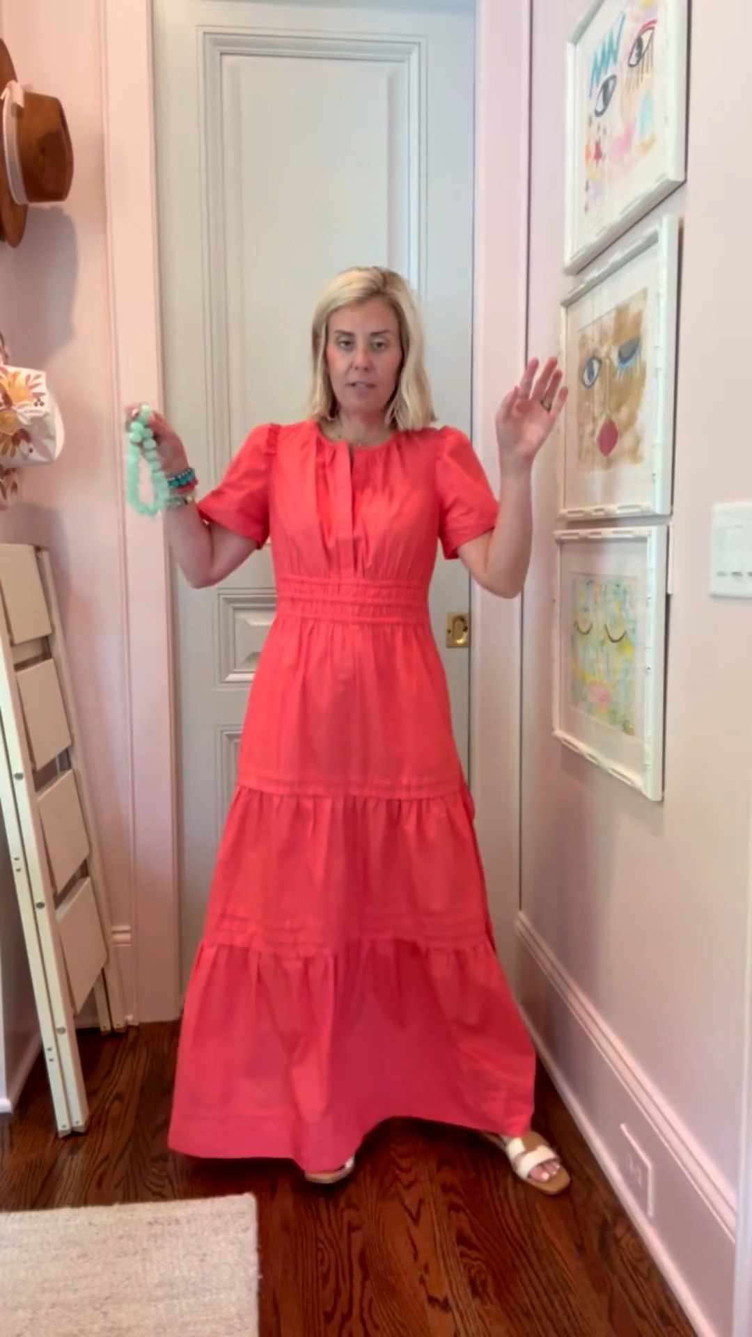 The most flattering dress that comes in so many colors and it’s affordable! That makes it a yes dress! I’m in xs & 8 sandal. 
*Use my code Catherine20 at Allie + Bess 
￼

#LTKSeasonal #LTKmomlife #LTKgrwm