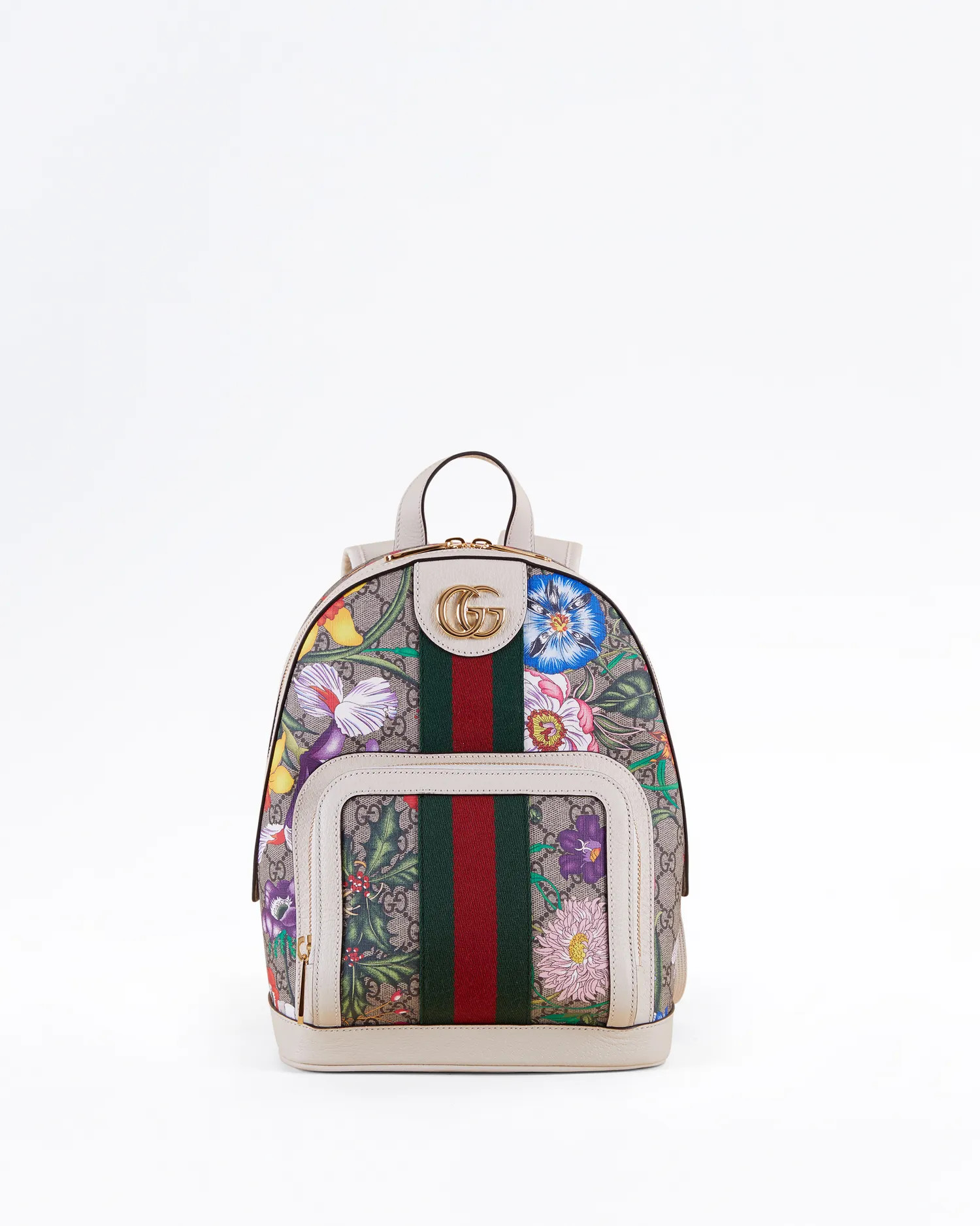 Ophidia Flora GG Supreme Small Backpack | Vivrelle