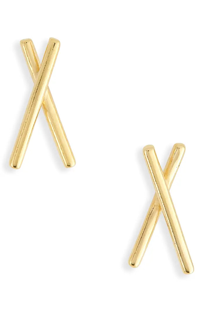 Delicate Collection Demi-Fine X-Stud Earrings | Nordstrom