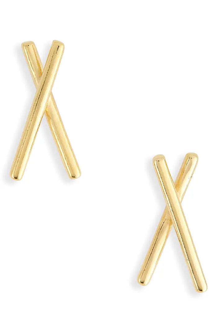 Delicate Collection Demi-Fine X-Stud Earrings | Nordstrom