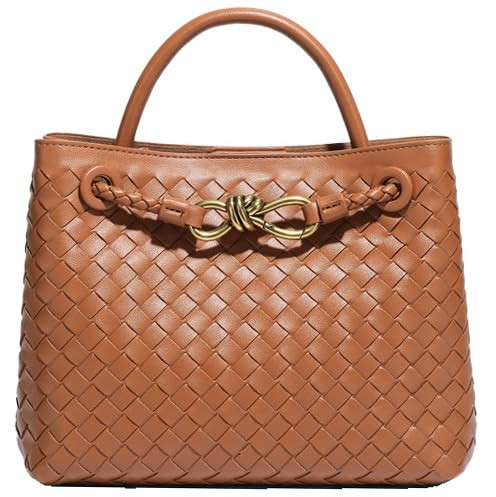 Woven Bags for Women Bowknot Small Tote Hobo Shoulder Crossbody Bags PU Leather Handwoven Satchel... | Amazon (US)