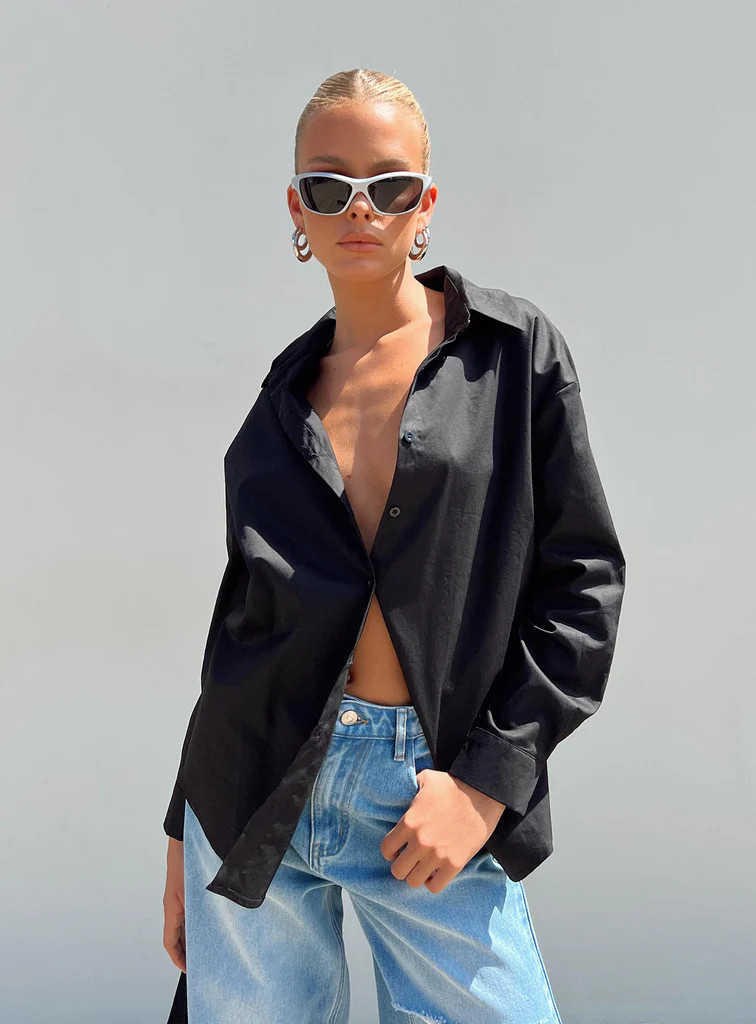 Hexon Shirt Black | Princess Polly US