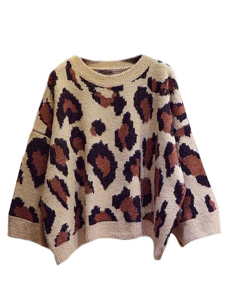 'Rupali' Leopard Print Bat Sleeve Sweater (2 Colors) | Goodnight Macaroon