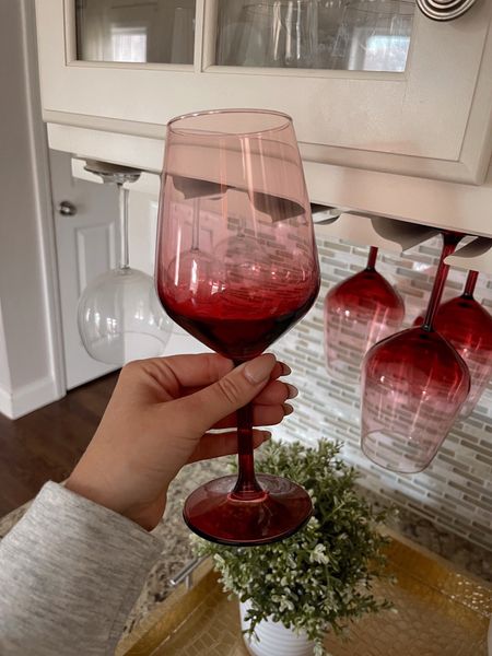 Holiday wine glasses, linking similar finds. red tinted wine glasses, red wine glasses, holiday home finds

#LTKHoliday #LTKSeasonal #LTKhome