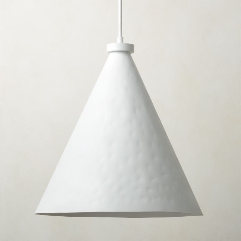 Lani White Pendant Light + Reviews | CB2 | CB2