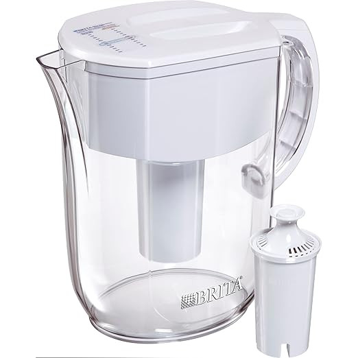Brita Large 10 Cup Water Filter Pitcher with 1 Standard Filter, Made Without BPA, Everyday (Desig... | Amazon (US)