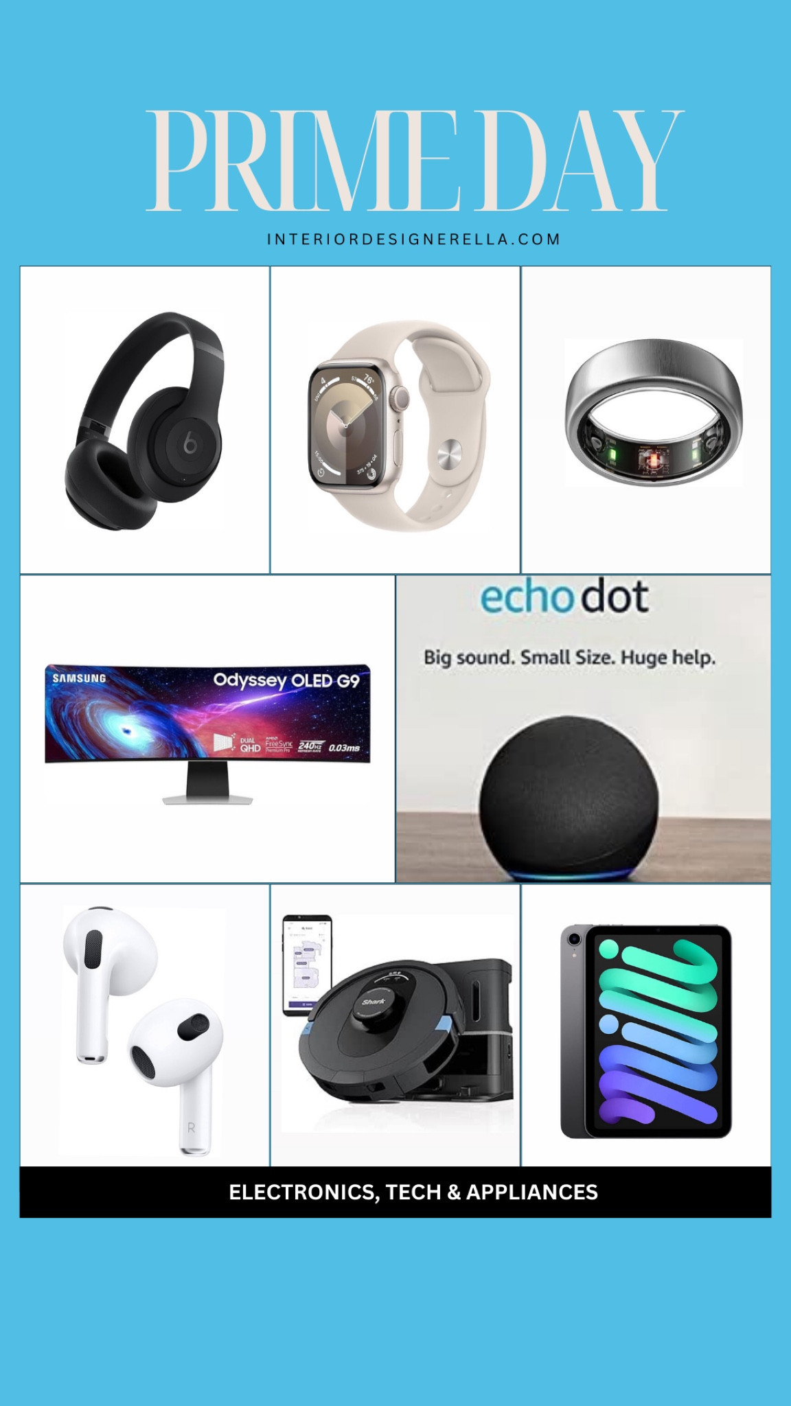 Don’t miss these prime day, sale goodies! Scroll down to shop, electronics, tech and appliances! XO!

#LTKSaleAlert #LTKHome #LTKFindsUnder100