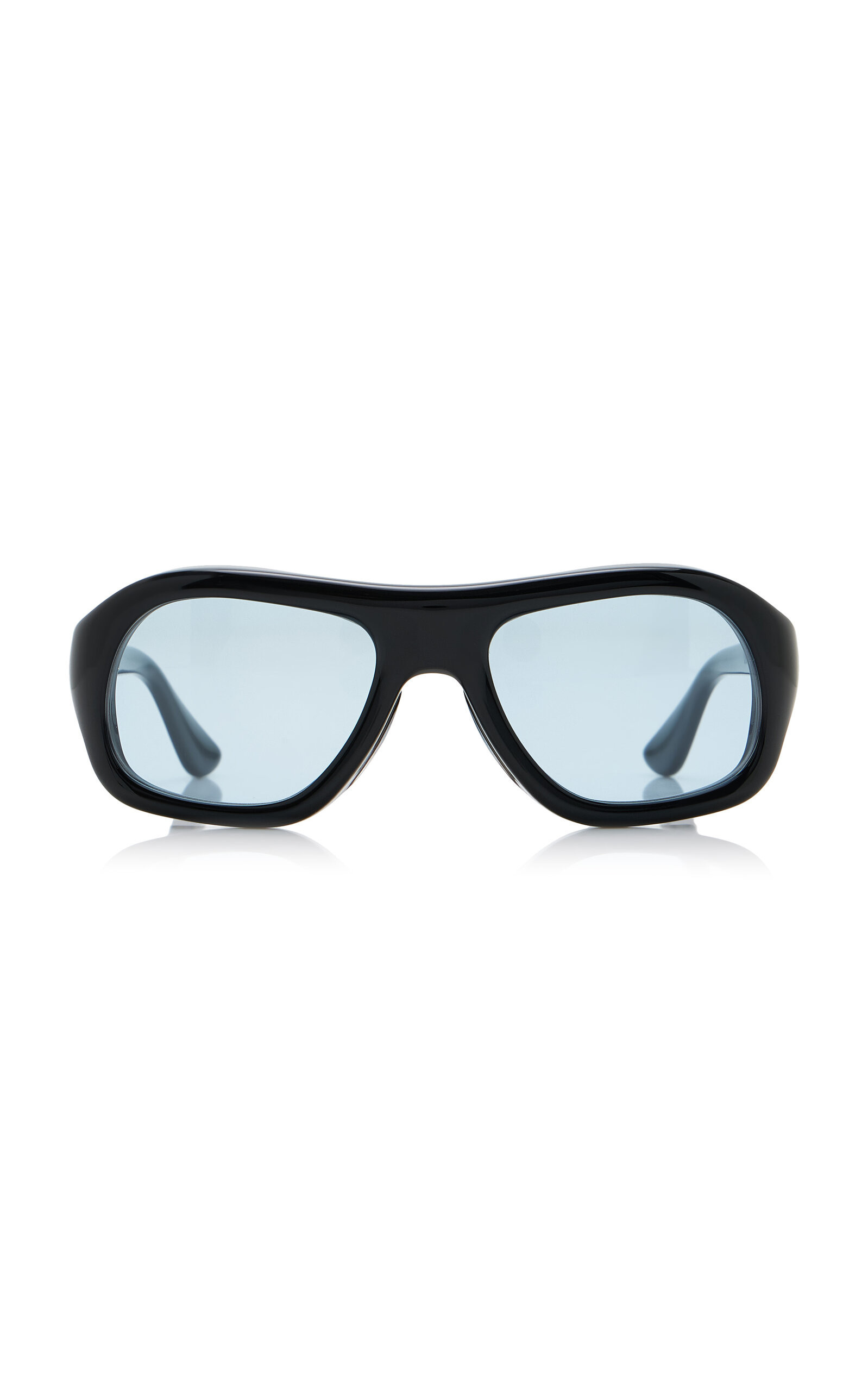 Port Tanger - Gray Aviator-Frame Acetate Sunglasses - Black - OS - Moda Operandi | Moda Operandi (Global)