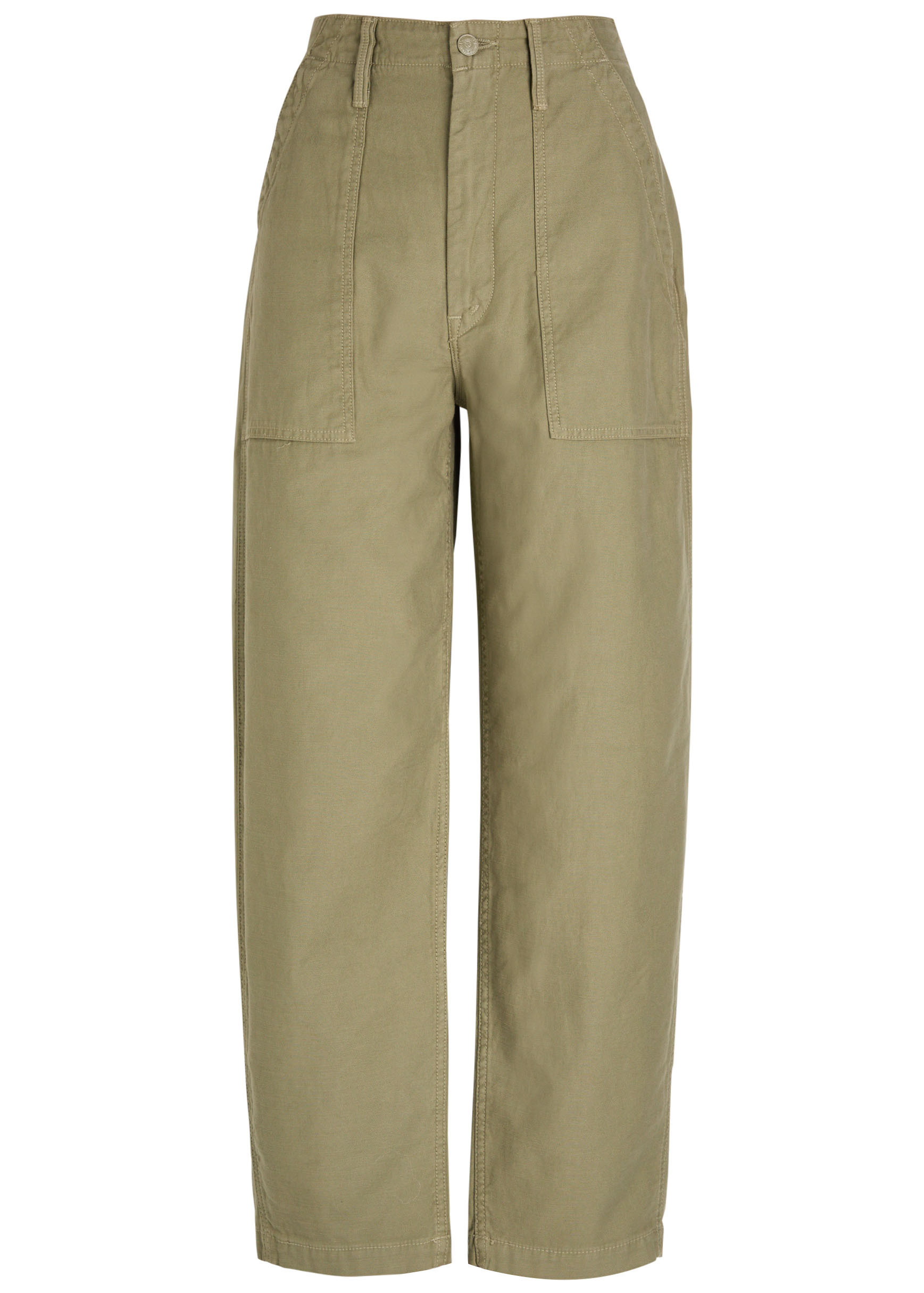 Fangirl Fatigue Flood barrel-leg cotton trousers | Harvey Nichols