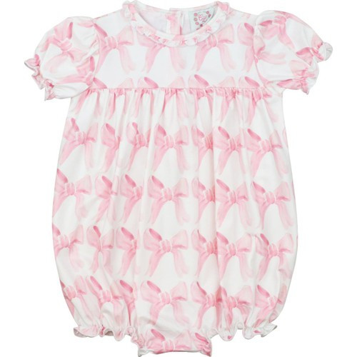 Pink Bow Knit Bubble | Cecil and Lou