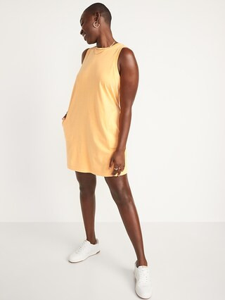 Sleeveless Vintage Mini T-Shirt Swing Dress for Women | Old Navy (US)