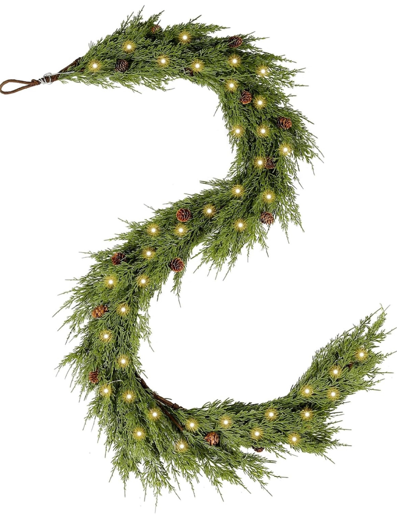 25% off 🎉

WBHome Real Touch Cypress Cedar & Pine Cone Evergreen Garland for Christmas Holiday Seasonal Outdoor/Indoor Home Decor, 6FT Long

#LTKSeasonal #LTKSaleAlert #LTKHoliday