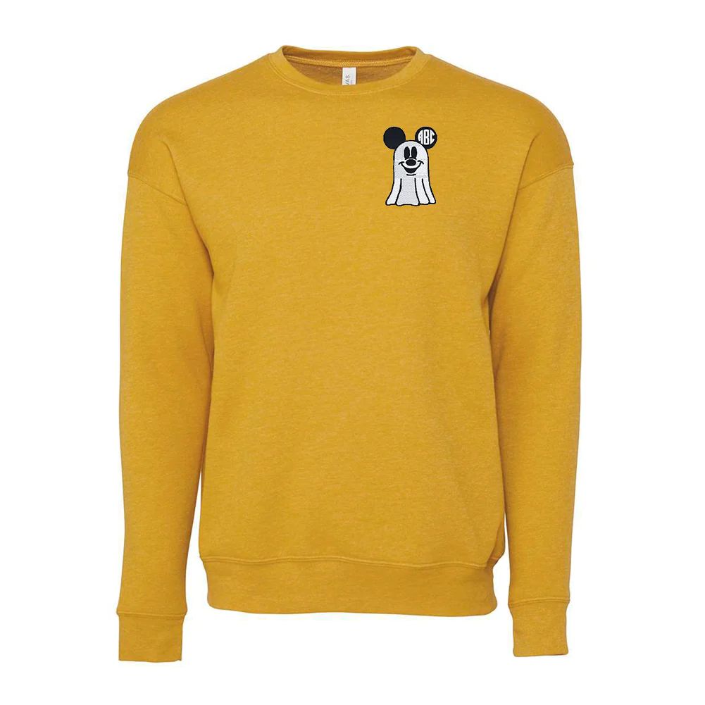 Monogrammed Mickey Ghost Premium Crewneck Sweatshirt | United Monograms