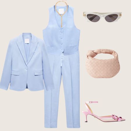 WHAT TO WEAR TO YOUR NEXT EVENT - You might have a suit in your wardrobe you only wear for important work meetings or a bright-coloured suit you once bought on a whim because your favourite influencer told you to buy it.⁠
⁠
This can be the time to give the suit a fun chance!⁠
⁠
Wear it with things you wouldn’t necessarily wear with a suit, like a pair of embellished flats or a statement evening bag. You can even skip the top and just buttoned your blazer showing your décolletage, wear something very simple like a silk cami top or something very outrageous like a ruffled strapless top.⁠

#LTKspring #LTKwedding #LTKeurope