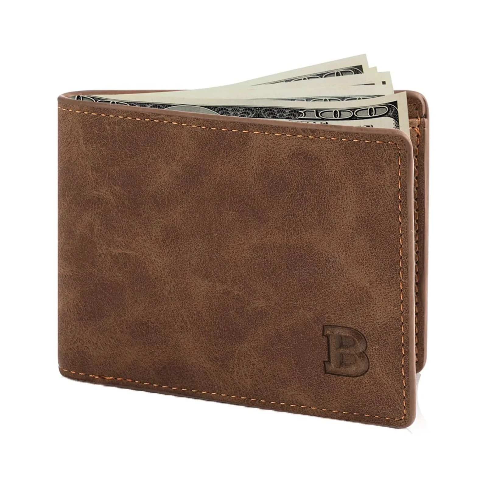 Walmart+ 1×Wallet, End of Year Clearance: Travel Gift, Pu Leather Wallet for Men Tsv Men's Bifol... | Walmart (US)