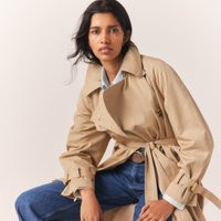 The White Company Trench Coat, Camel, Size: 16 | The White Company (UK)
