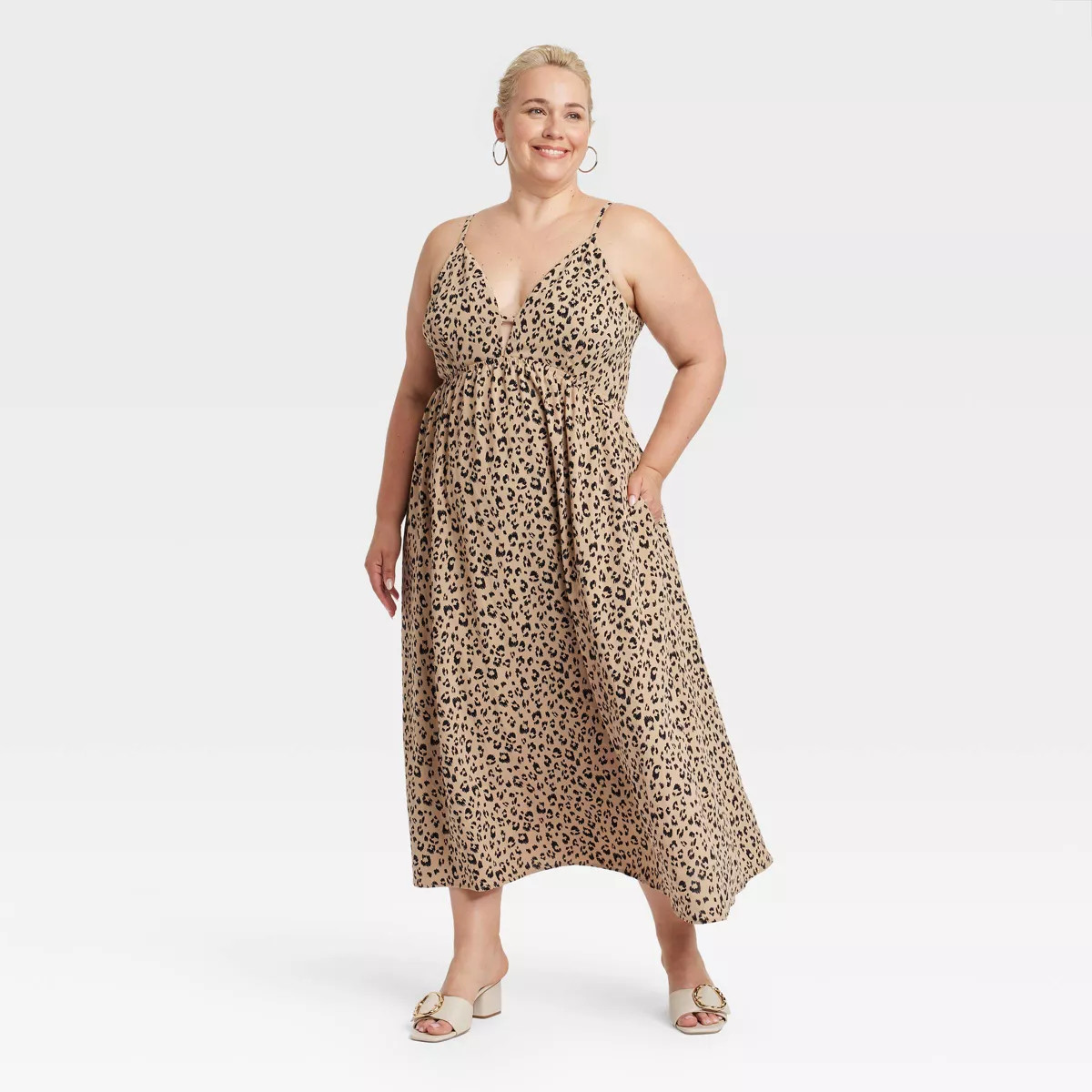 Women's Ruched Midi Dress - A New Day™ | Target