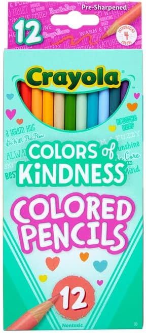 Crayola Colors of Kindness Special Edition Colored Pencils, School Supplies, 12 Count, Assorted C... | Amazon (US)