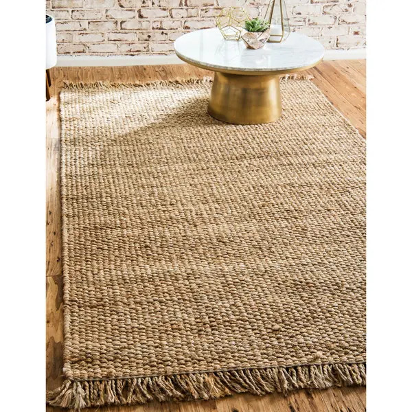 Unique Loom Chunky Jute Area Rug | Bed Bath & Beyond