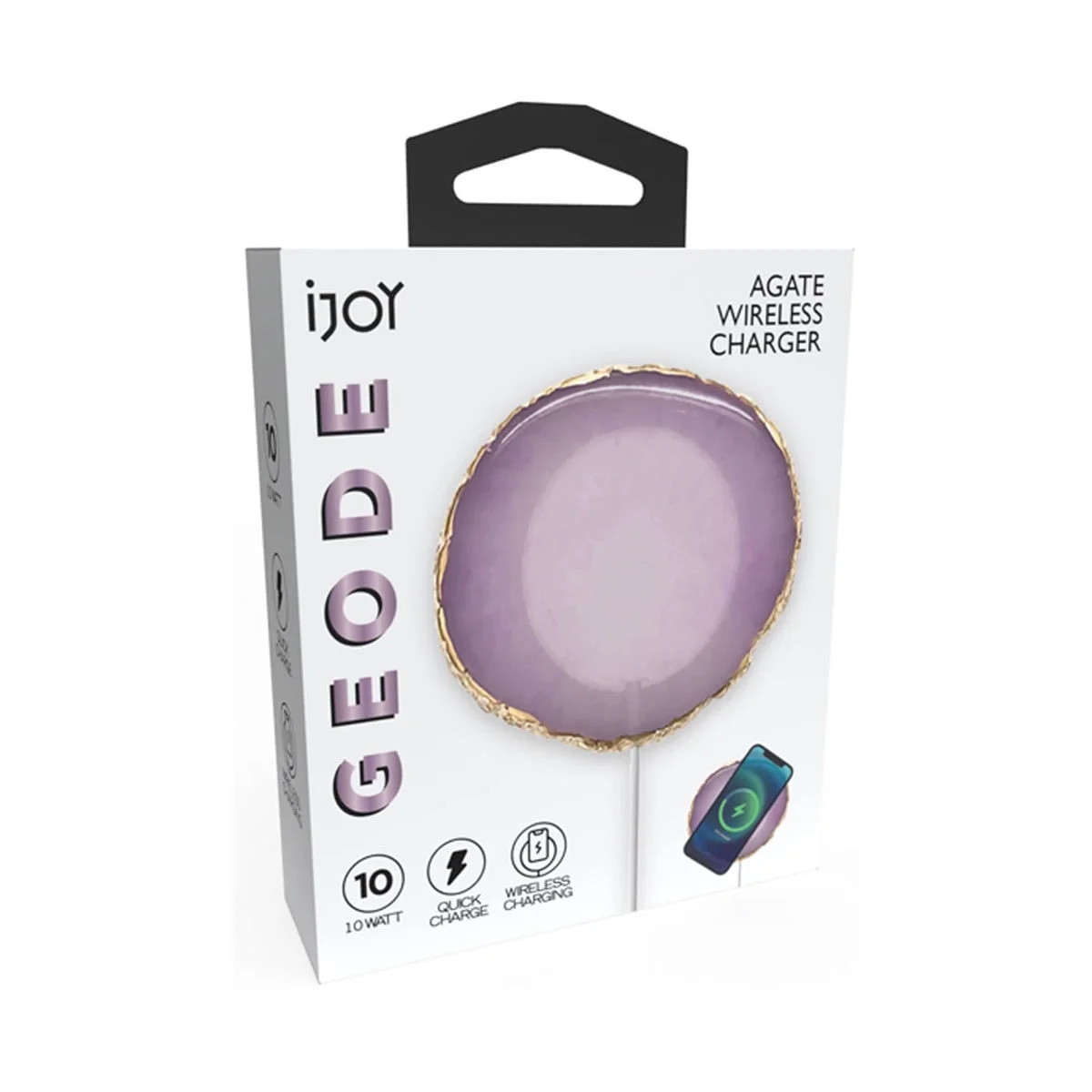 iJoy Geode Agate Wireless Charger, Purple - Walmart.com | Walmart (US)
