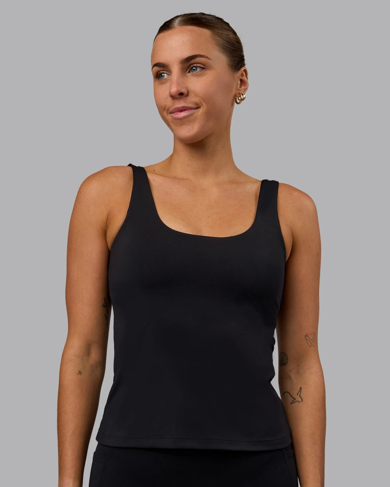 Staple Active Shelf Bra Tank - Black | LSKD