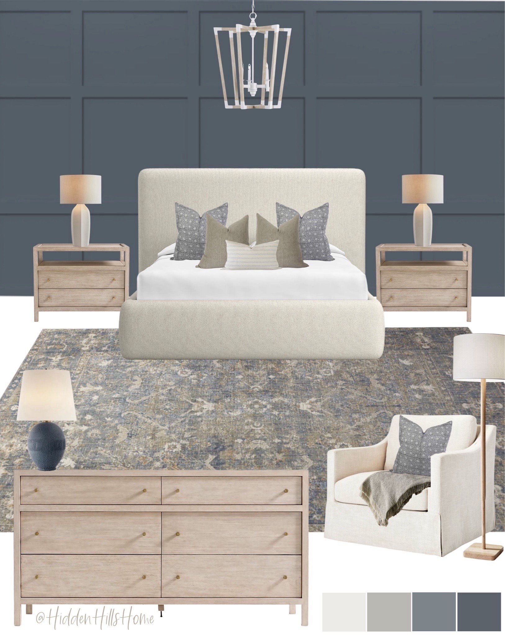 Primary bedroom mood board, master bedroom decor ideas, bedroom design, modern classic bedroom #bed

#LTKHome #LTKSaleAlert #LTKSeasonal