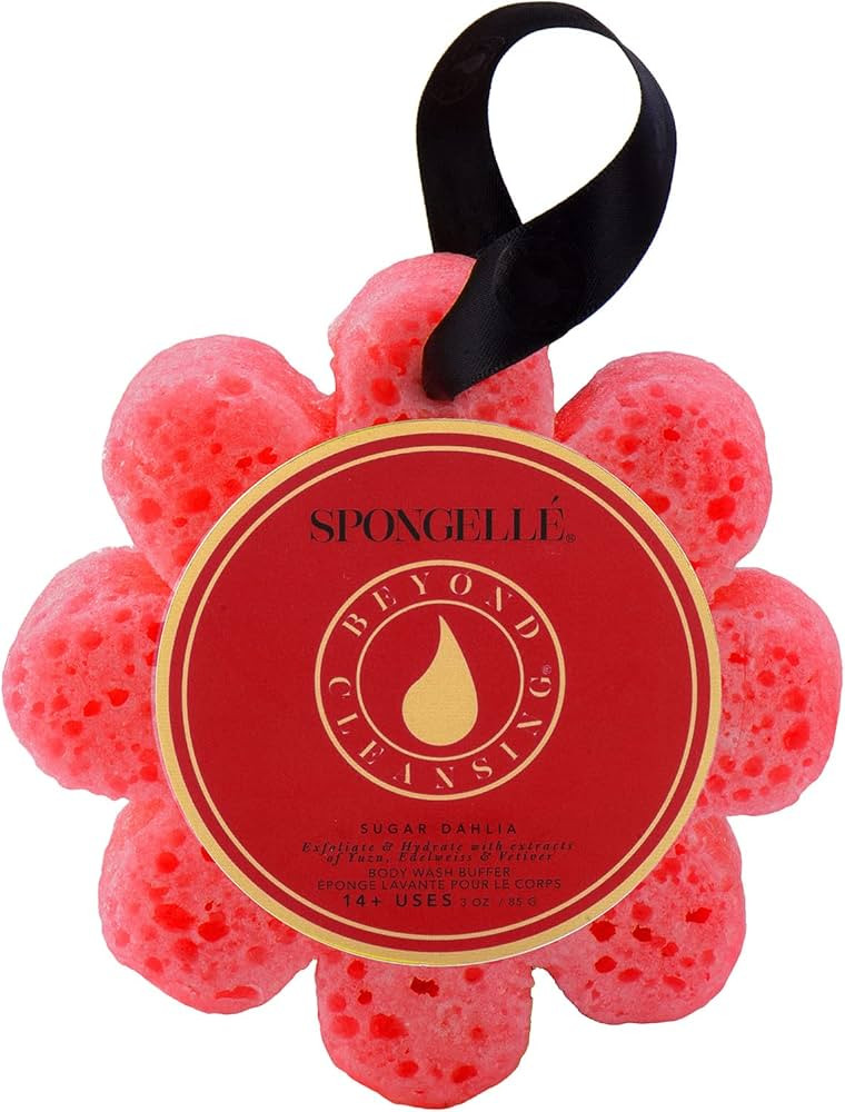 Spongelle Wild Flower Buffer - Body Wash Infused Shower/Bath Sponge - Beach Grass | Amazon (US)