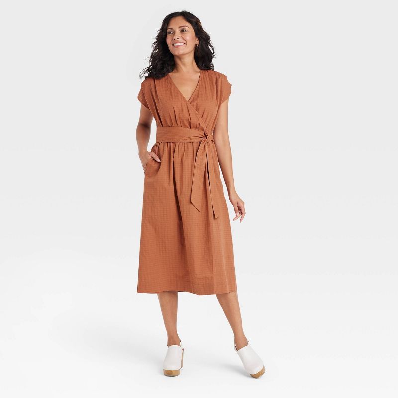 Women's Short Sleeve Wrap Dress - Universal Thread™ | Target