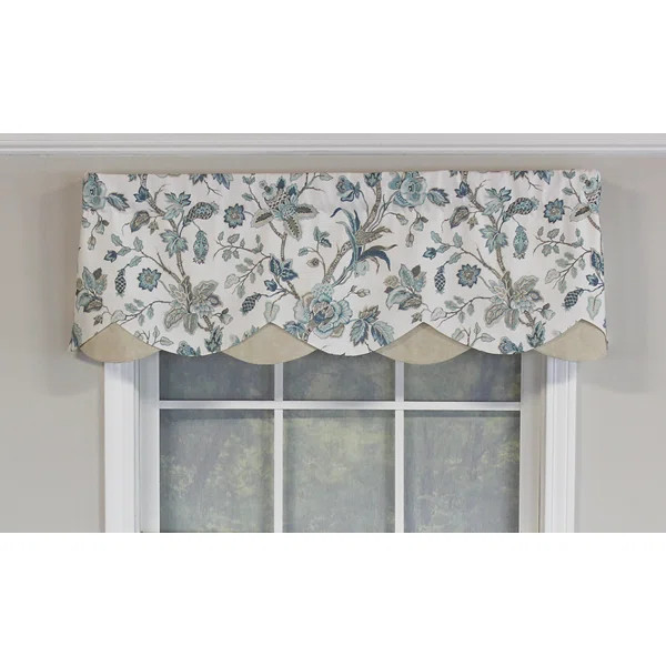 Floral Scalloped Window Valance | Wayfair North America
