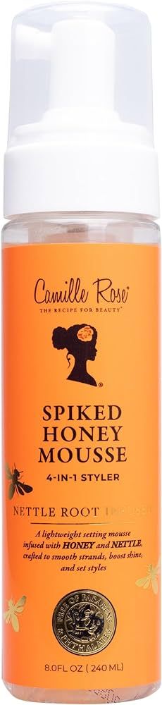 Camille Rose Spiked Honey Mousse, 4-in-1 Hair Styler with Nettle Root, to Nourish and Hydrate Str... | Amazon (US)