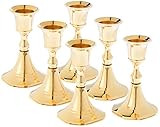 Biedermann & Sons Brass Candlestick Holders (Box of 6), 3.75 | Amazon (US)
