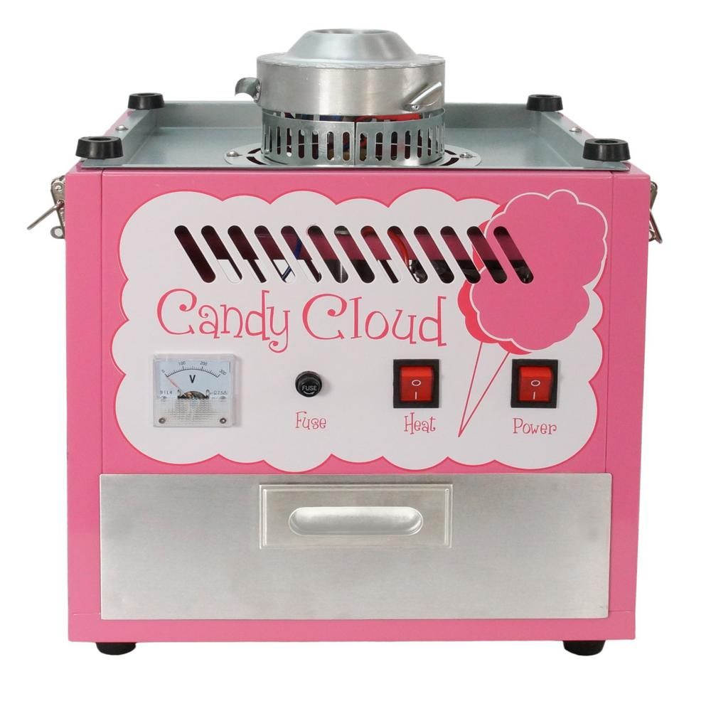 Funtime Commercial Pink Cotton Candy Cloud Hard Candy Table Top Machine Floss Maker | The Home Depot
