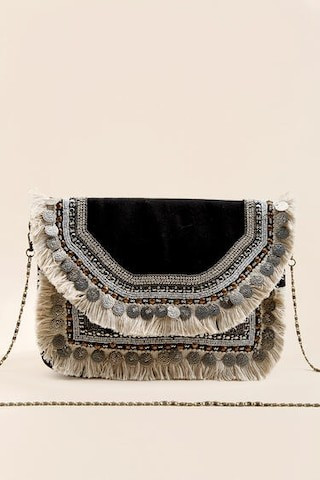 Ivanna Fringe Beaded Clutch - francesca's | Francesca's