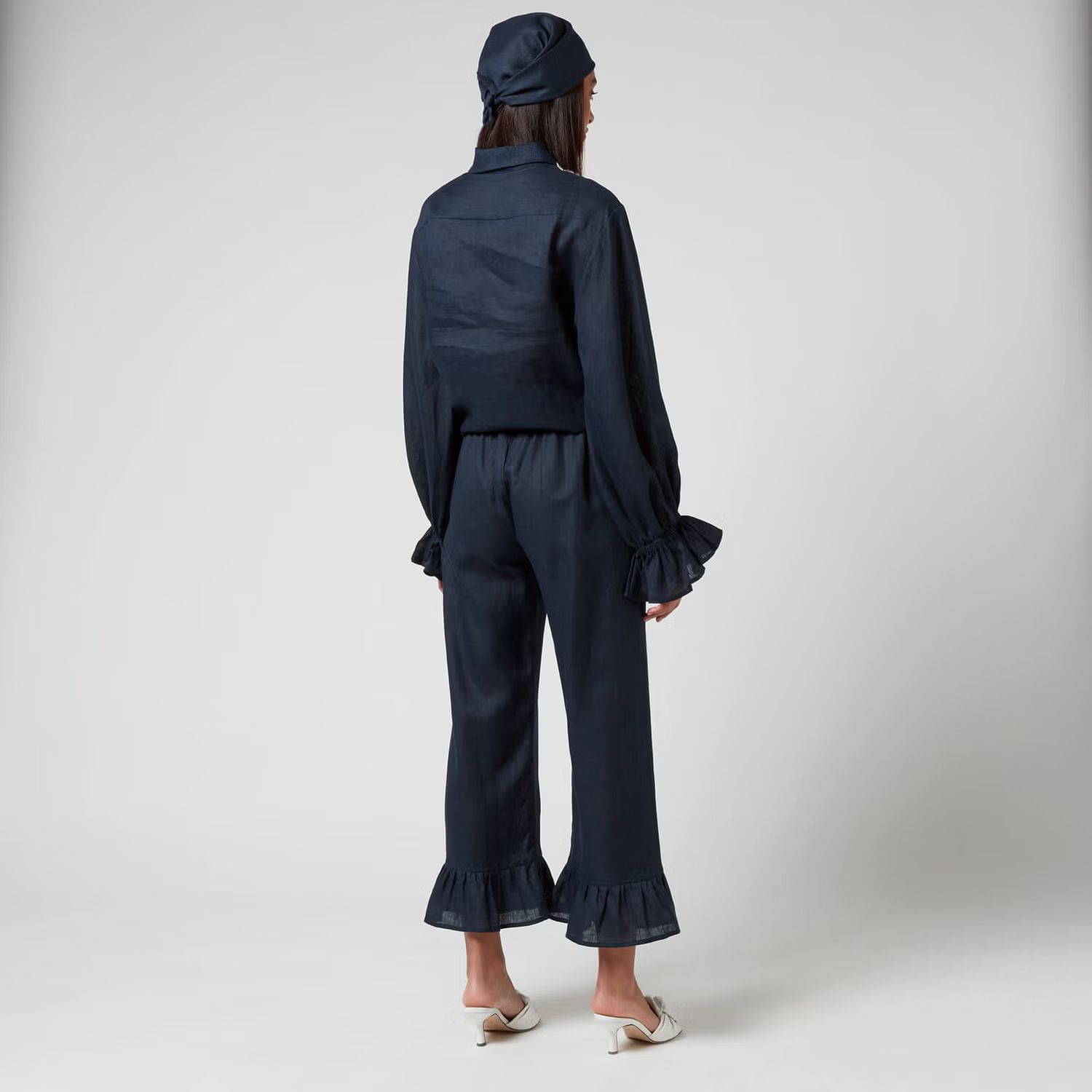 Sleeper Women's Rumba Linen Lounge Suit - Navy | Coggles (Global)