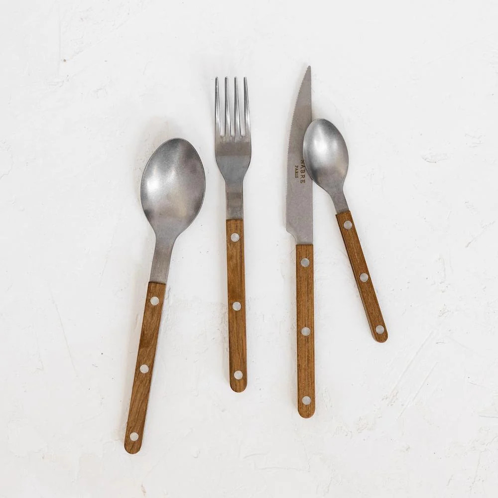 Sabre Flatware 4-Piece Cutlery Set, Matte Finish | Casa Zuma