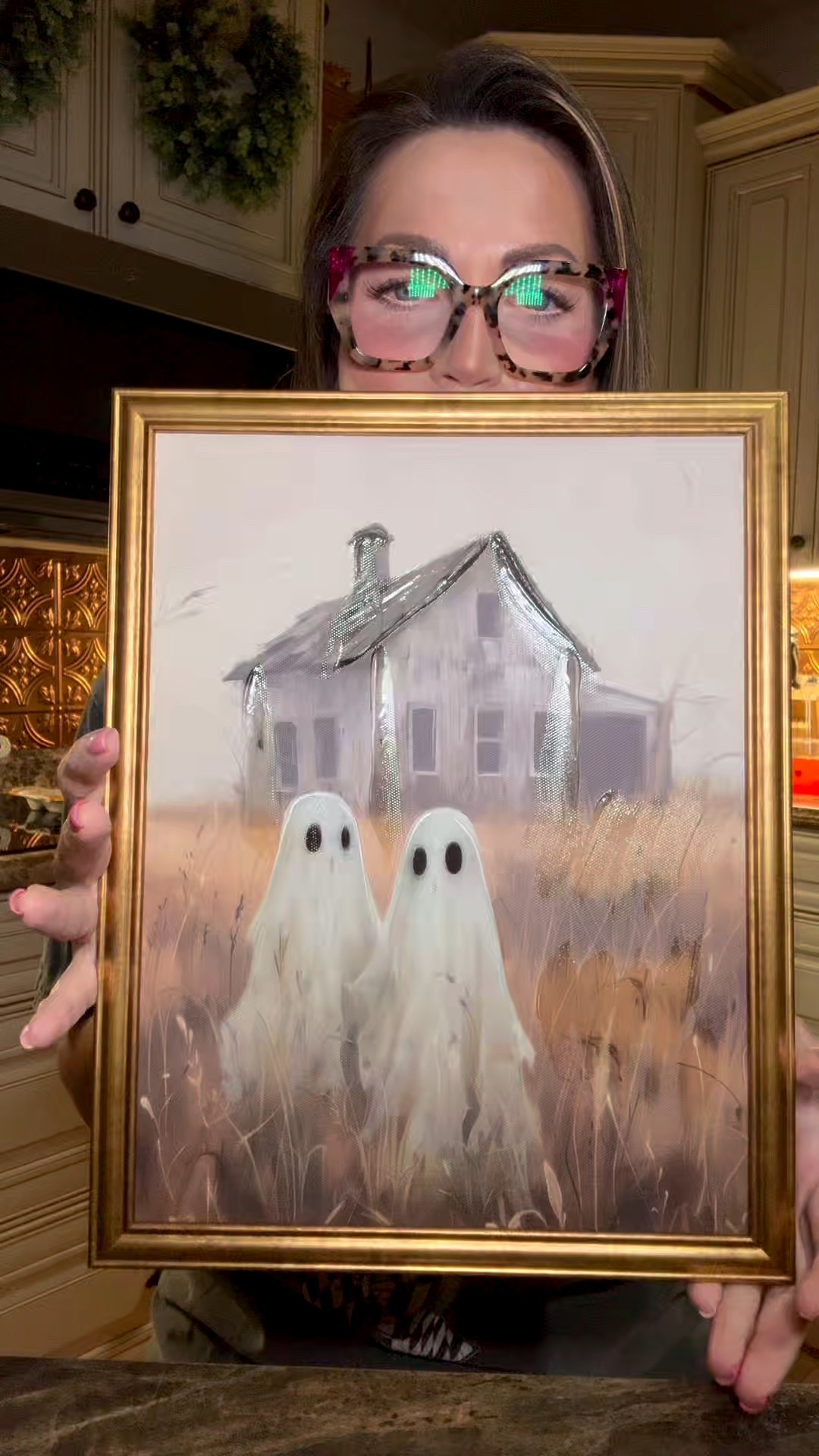 “Spooky + chic 👻✨ The Way To Celebrate Pair of Ghosts 11x14 Framed Wall Decor is the cutest Halloween accent for your home. Minimalist yet festive, this ghost wall art adds cozy spooky season vibes to your fall home style 🍂. Perfect for mantels, entryways, or gallery walls! #SpookyHomeDecor #HalloweenAesthetic”

#LTKSeasonal #LTKHome