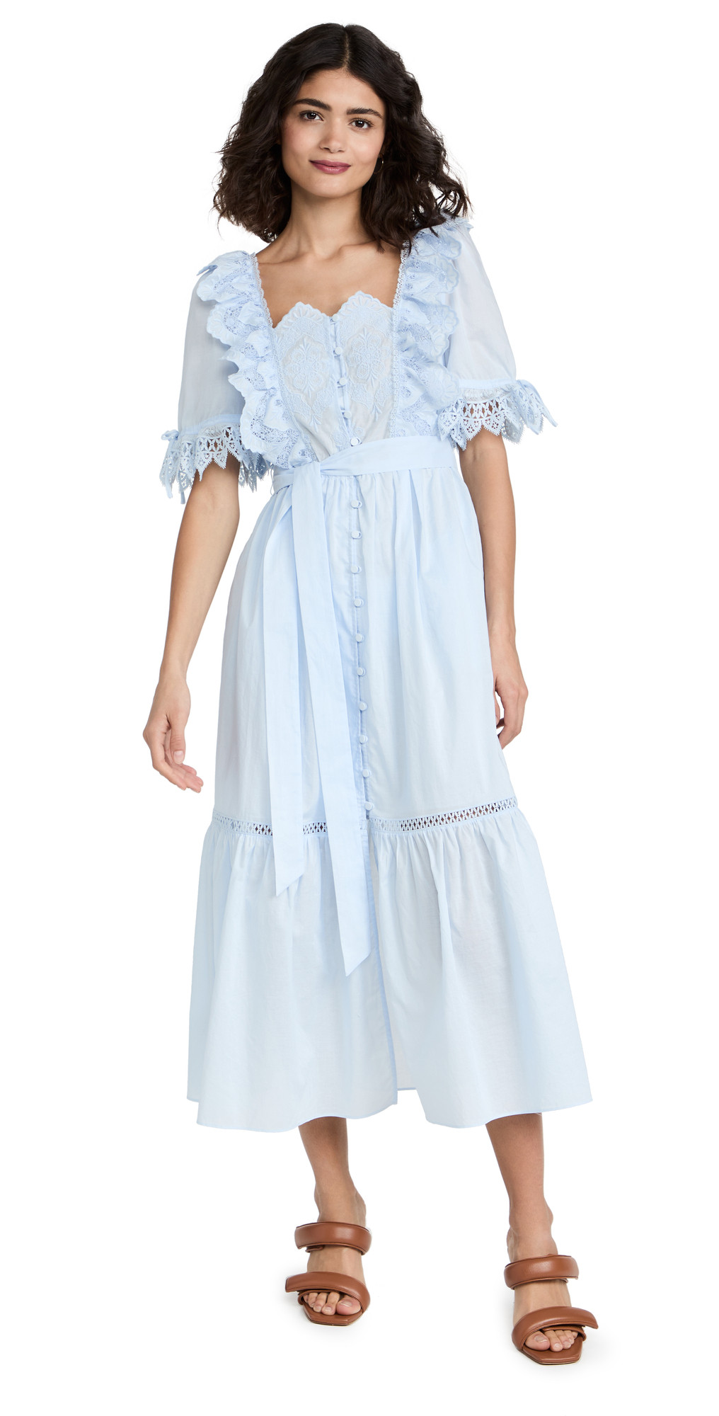 Self Portrait Floral Midi Dress | Shopbop