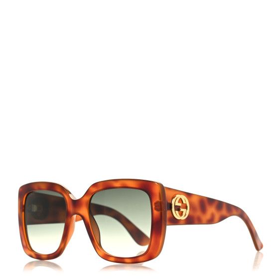 Acetate Square Frame Sunglasses GG0141S Tortoise | FASHIONPHILE (US)