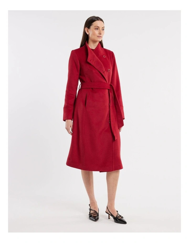 Eleanor Coat in Red | Myer