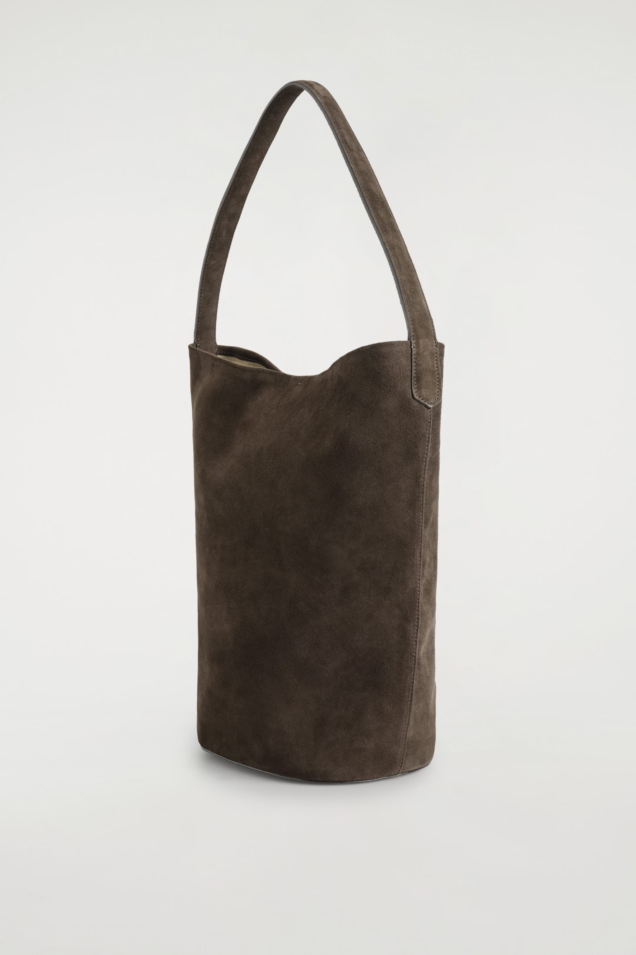PARADIGM TOTE BAG - SUEDE - DARK BROWN | COS US | COS (EU)