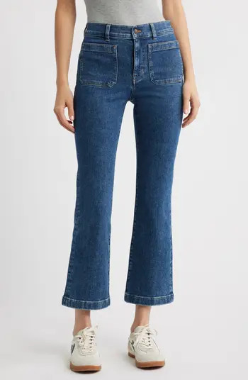 Madewell Kick Out Patch Pocket Crop Jeans | Nordstrom | Nordstrom