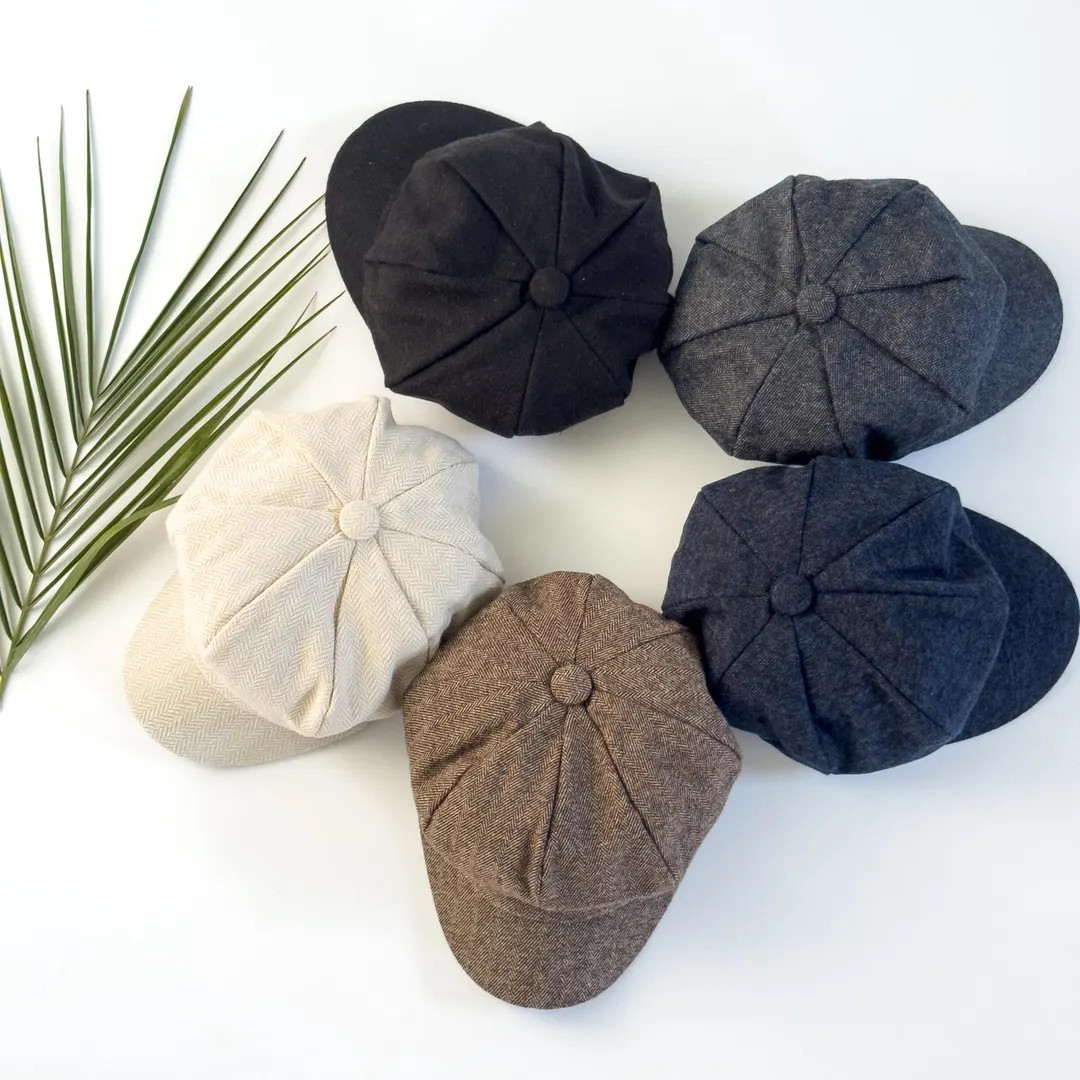 Newsboy Cap, Wool Flat Cap, Baker Boy Hat - All Sizes Baby to Adult, Ring Bearer Outfit, Groomsma... | Etsy (US)